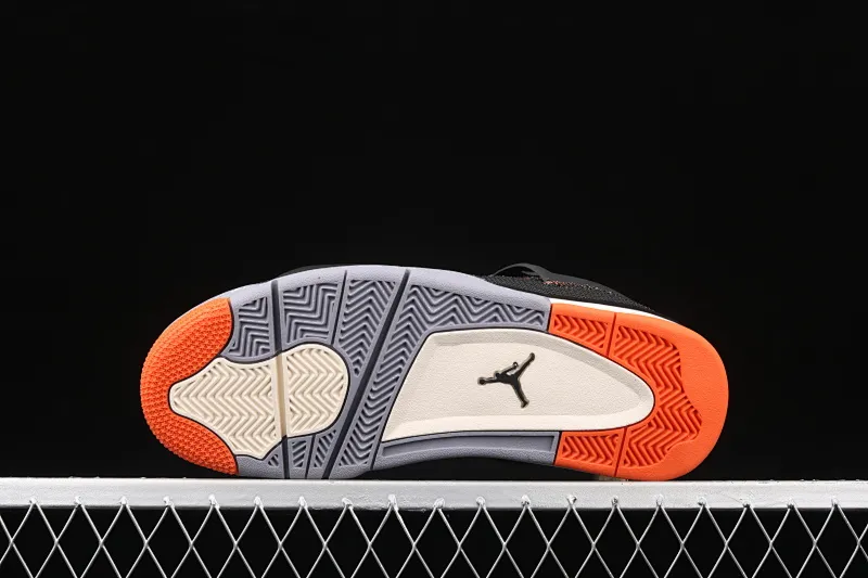 All categories Air Jordan Jordan series basketball shoes Air Jordan 4 G version Air Jordan 4 Retro SE AJ4 Joe 4 brass black orange starfish orange CW7183-100